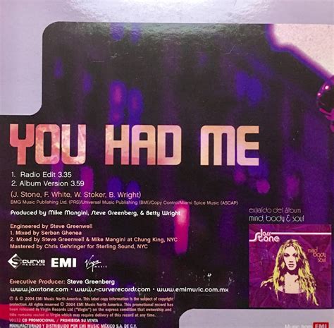 Cd Joss Stone You Had Me Promo Usado - $ 1,000.00 en Mercado Libre