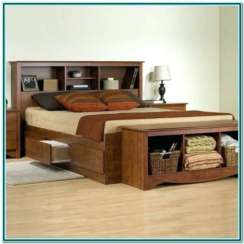 King Size Bed Frame With Storage Underneath Plans - Bedroom : Home Decorating Ideas #YXkMnYzqgW