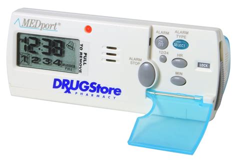 MEDport MEDglider System 1 With Talking Timer Alarm Pill Box Daily ...