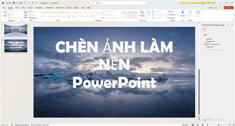 Cách chèn ảnh vào PowerPoint làm hình nền cho slide