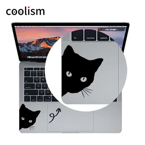 Curious Cat Funny Laptop Trackpad Sticker for 11" 12" 13" 15" Macbook Air/ Pro/ Retina Vinyl Mac ...