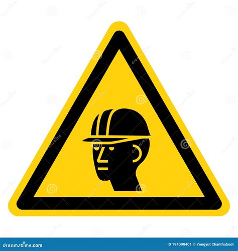 Warning Wear Hard Hat Symbol Sign ,Vector Illustration, Isolate on White Background Label. EPS10 ...