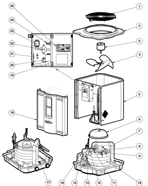 Hayward HeatPro Heat Pump HP21404T, HP21004T, HP21254T, HP31154T, HP31204T Parts - INYOPools.com