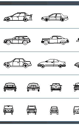 Vehicles-Car CAD Blocks,dwg: cars,lorries,buses,minning equipment,airplanes