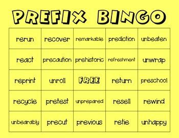 Prefix and Suffix Game by Thyme to Read | Teachers Pay Teachers