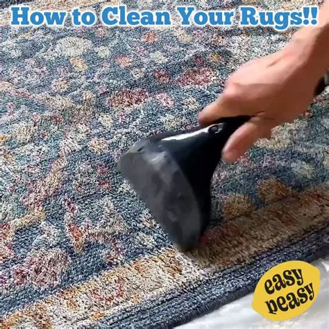 How to Clean A Rug at Home - Easy DIY [Video] | Cleaning area rugs ...