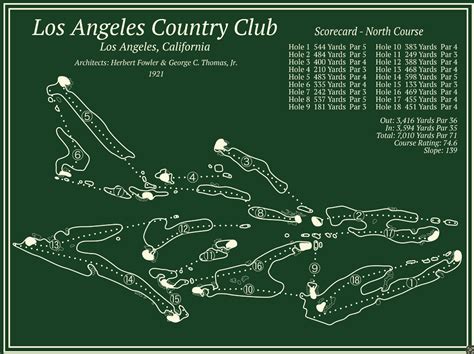 Los Angeles Country Club - North – Course Maps