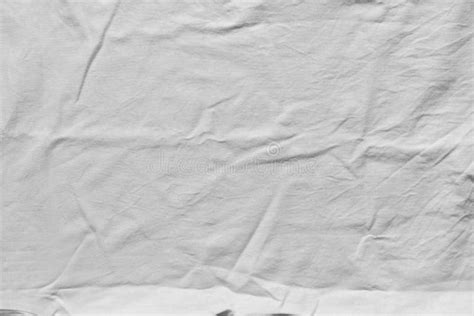 Crumpled White Clean Cotton Texture. Wrinkled Textile Background, Top View Stock Image - Image ...