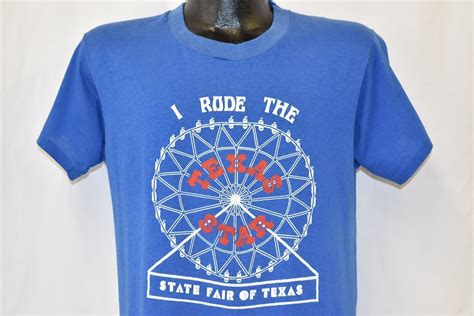 80S I Rode The Texas Star Ferris Wheel Dallas State Fair T-Shirt ...