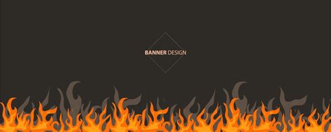 illustration of fire flame banner 22601115 Vector Art at Vecteezy