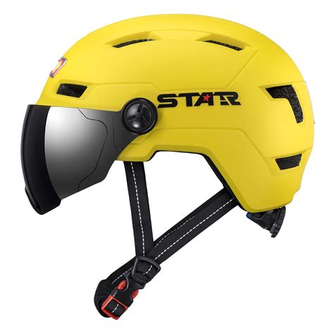 E3-10GL E-Bike Helmet with LED lights with goggles