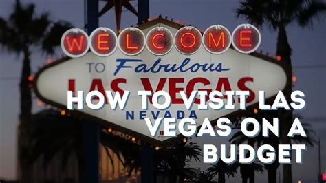 How To Visit Las Vegas on a Budget - YouTube