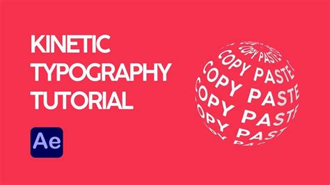 Kinetic Typography Tutorial Typography Tutorial, Text Animation, Logo Design, Graphic Design ...