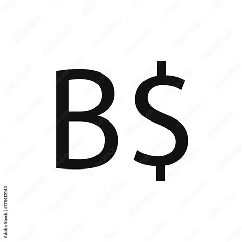 Bahamas Dollar vector icon PNG. Bahamian Dollar sign. Bahamas currency ...