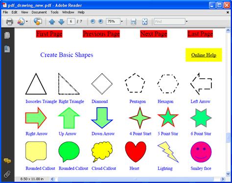 How to Draw Rectangle, Circle and Basic Shape on PDF Page