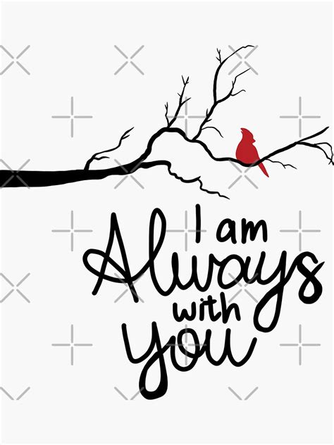 "I am always with you " Sticker for Sale by Doodlebug-Art | Redbubble