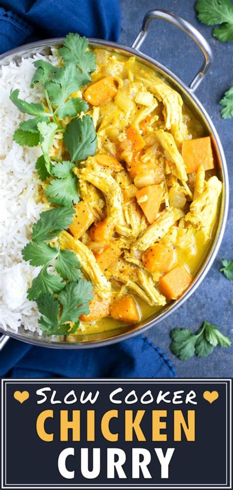 Crockpot Curry Chicken with Coconut Milk - Evolving Table