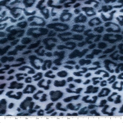 Leopard Animal Print 03 Fleece Fabric by the yard