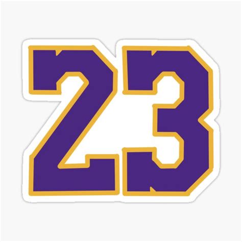 "Lebron Lakers 23" Sticker for Sale by bulldog2171 | Redbubble