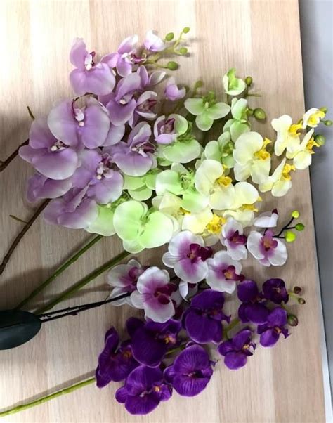 Assorted Colourful Orchids/Faux Flowers/Multiple sizes/Aisle decor/ Centerpiece/Home Decor ...