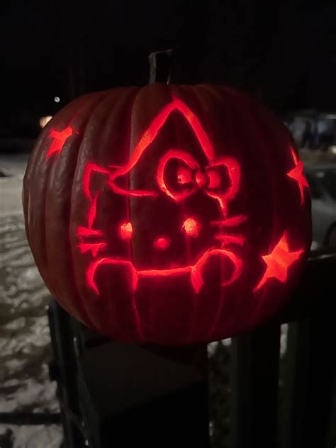 Hello kitty pumpkin carving – Artofit