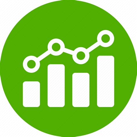 Analytics, chart, circle, earnings, finance, green, stock market icon ...