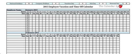 Holiday Spreadsheet within 022 Travelplanner002 Employee Vacation Planner Template Excel — db ...