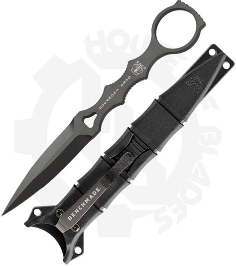 Benchmade Benchmade Black Class SOCP Dagger 176BK - w/ Sheath (Fixed Blade Knife) - House of Blades