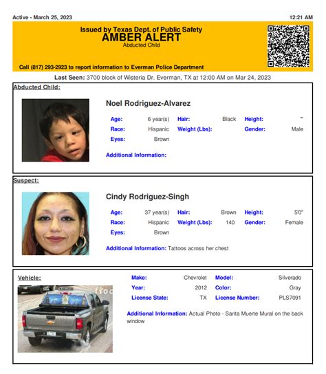 Texas Alerts on Twitter: "ACTIVE AMBER ALERT for Noel Rodriguez Alvarez ...