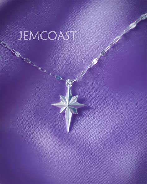 Silver BETHLEHEM STAR NECKLACE Statement Necklaces Big Star of Bethlehem Pendant 925 Sterling ...