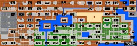 Zelda Nes Map zelda game map 13legendofzelda secondquest hyruleitems white 736 X 253 | Zelda map ...