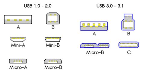 Different USB Types, USB Ports, and USB Connectors Guide 2023