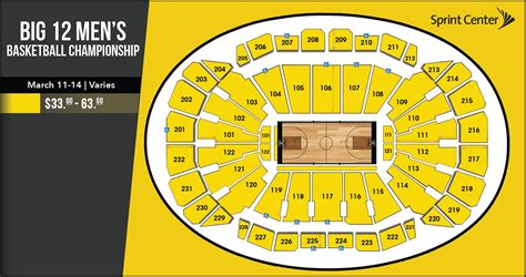 Sprint Center Seating Chart Big 12 Tournaments - Best Picture Of Chart Anyimage.Org