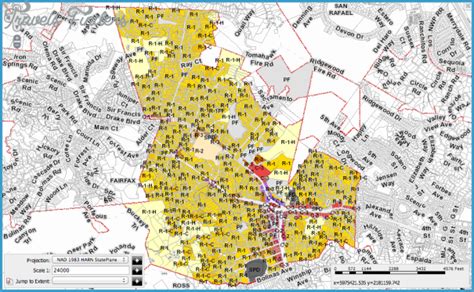 SAN ANSELMO MAP SAN FRANCISCO - TravelsFinders.Com