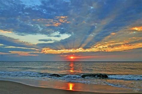 Beautiful Ocean City Maryland, Beach Decor, Sunrise, Sky, Celestial ...