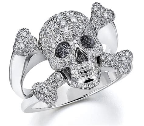 Diamond Skull Ring - Rings Jewelry Collections