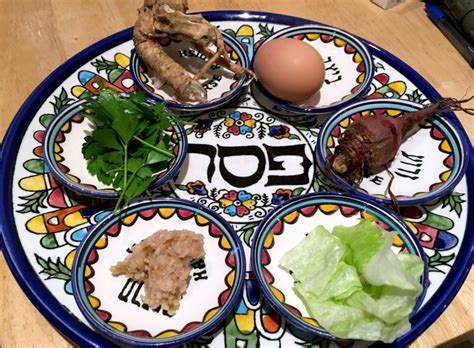 Passover seder plate - Kol Haneshamah Progressive Synagogue