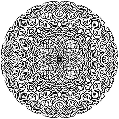 Circle Mandala Coloring Pages