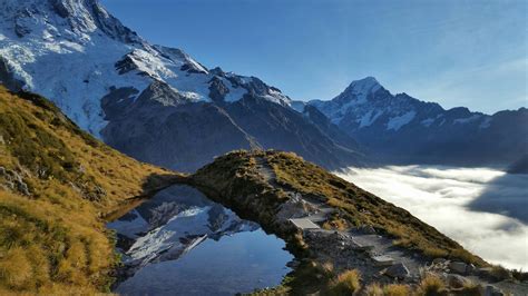 Sealy Tarns, Mt. Cook National Park, New Zealand (OC) [4096x2304] • /r ...