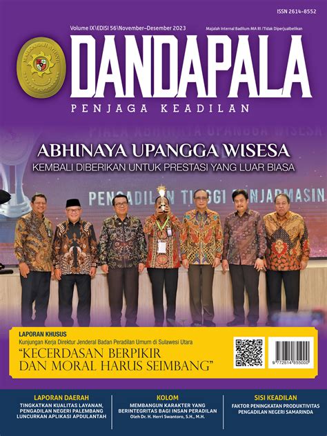Badilum - Majalah DANDAPALA Volume IX/Edisi 56 November-Desember 2023 ...