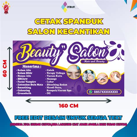 Jual Banner/spanduk murah, spanduk salon kecantikan | Shopee Indonesia