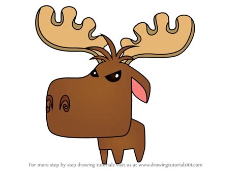 How to Draw Pet Moose from Animal Jam (Animal Jam) Step by Step | DrawingTutorials101.com