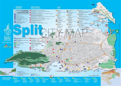 Mapas de Split - Croácia | MapasBlog