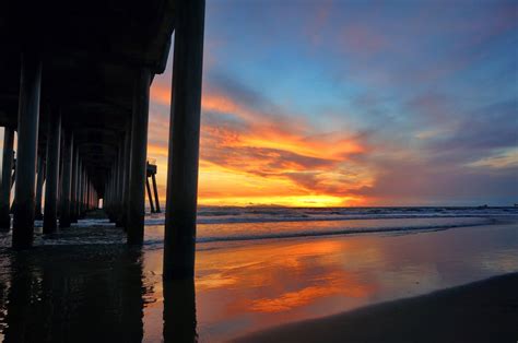 Sunset at Huntington Beach | California sunset, Sunset, Huntington beach