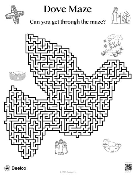 Dove Maze • Beeloo Printable Crafts and Activities for Kids