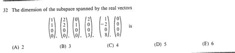 linear algebra - dimension of span of vectors - Mathematics Stack Exchange