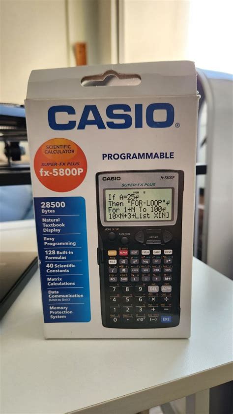 Casio Programmable Calculator FX-5800P, Computers & Tech, Office & Business Technology on Carousell