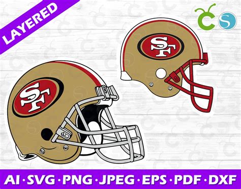 San Francisco 49ers Helmet 2 Svg Png 49ers Svg San | Etsy