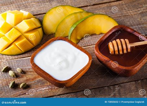 Mango lessi. stock photo. Image of cardamom, lasi, beverage - 73855652