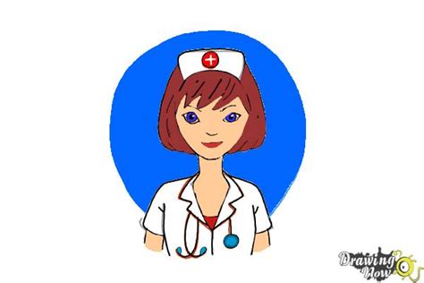 How to Draw a Nurse - DrawingNow